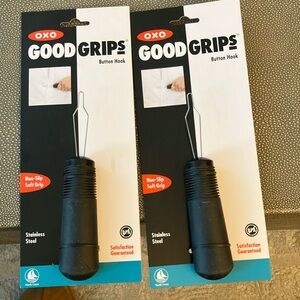 Two unopened packages:  Oxo Black Grooming Tool with Ergonomic Non-Slip Handle.